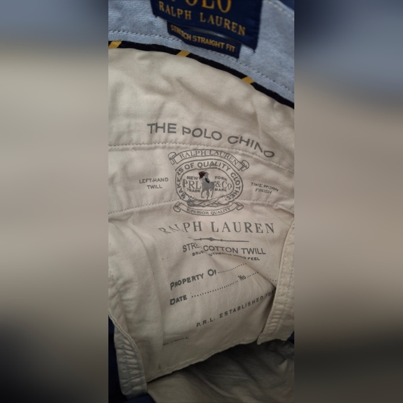 Polo Ralph Lauren Strech Straight Fit Men's Blue Pants 34x34 Formal Office Party - Picture 10 of 13